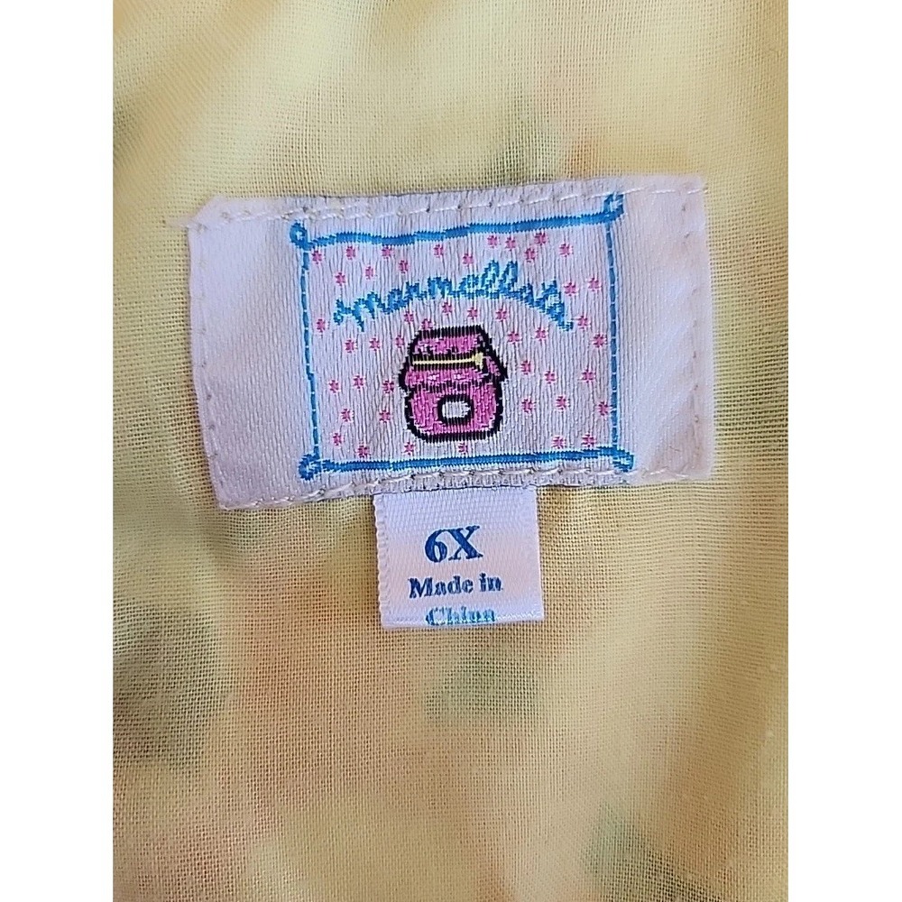 Marmeletta Girls Skater Dress Size 6X Twirly Floral Lined Tulle Easter Occasion - Picture 8 of 14
